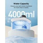Écuelle acier inoxydable 304 fontaine à eau pour chat design