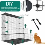 Cage pour Chat XXL 4 Niveaux avec Hamac