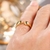 Bague élégante or rose 18K femme