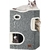 Maison pour chat YITAHOME installée dans un salon moderne