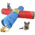 Petit chaton jouant et courant à l'intérieur du tunnel multicolore pliable Hjkiopc
