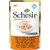 Sachets de Schesir Jelly Thon et Poulet pour chats adultes alignés.