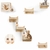 Griffoir et marches murales en sisal pour chat