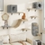 Ensemble mural complet pour chat avec maisons, hamac et plateformes