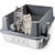 Pelle et tapis antidérapant inclus pour bac à chats Bartuke