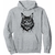 sweat à capuche motif tête Maine Coon artistique
