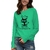 Tissu doux coton polyester t-shirt chat mignon