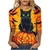 T-shirt coton doux thème Halloween pour femme