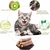 Jouet chat en bois couleur naturelle, accessoire félin haut de gamme.