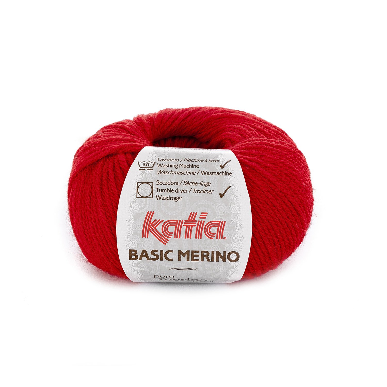 basic merino 4 rouge vif