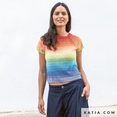 modèle pull manches courtes femme