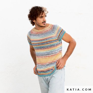 modèle pull manches courtes homme