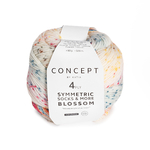 symetric socks and more blossom 62 kaki camel fuchsia