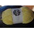 chenille glitter jaune pale