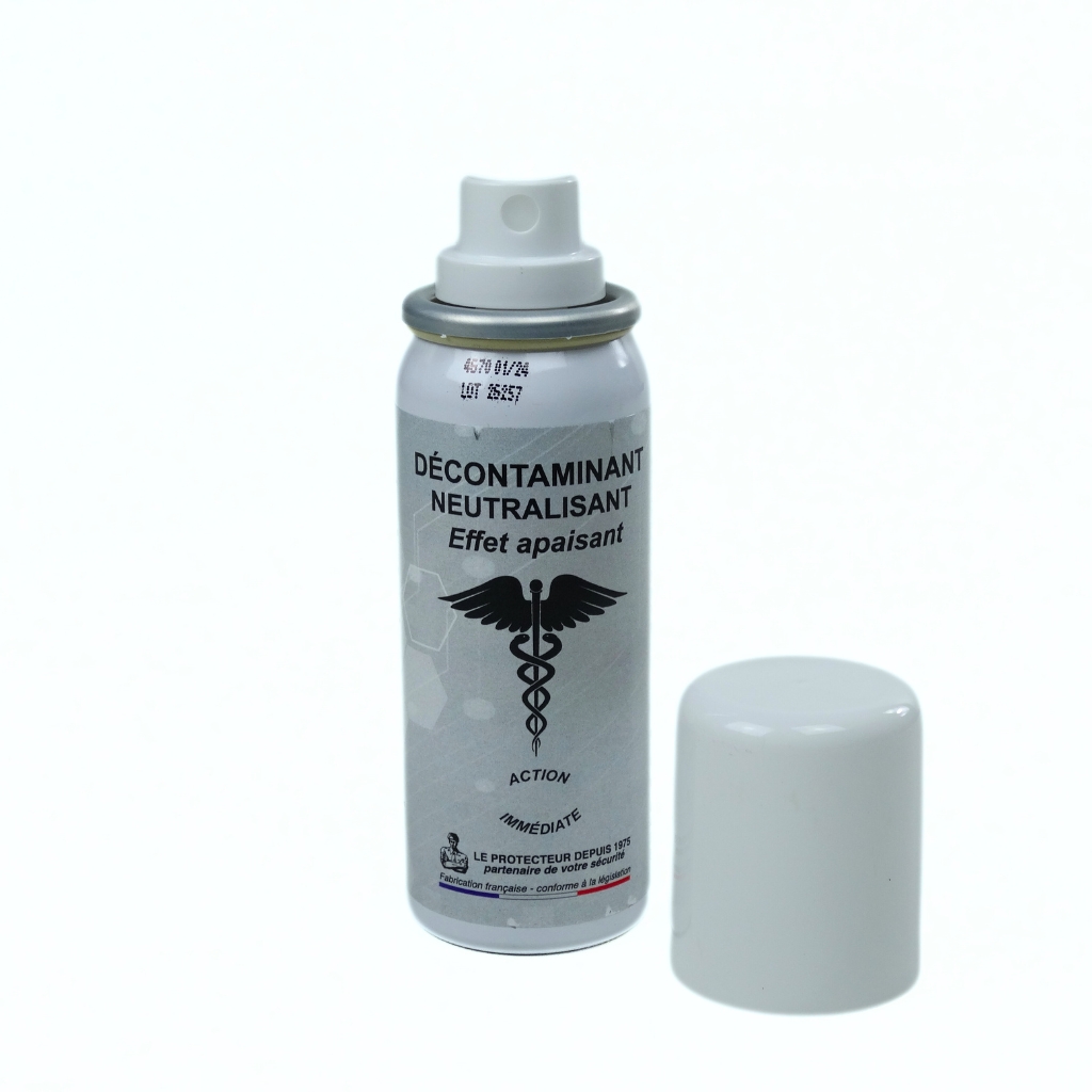 Decontaminant lacrymogène gaz gel cs poivre