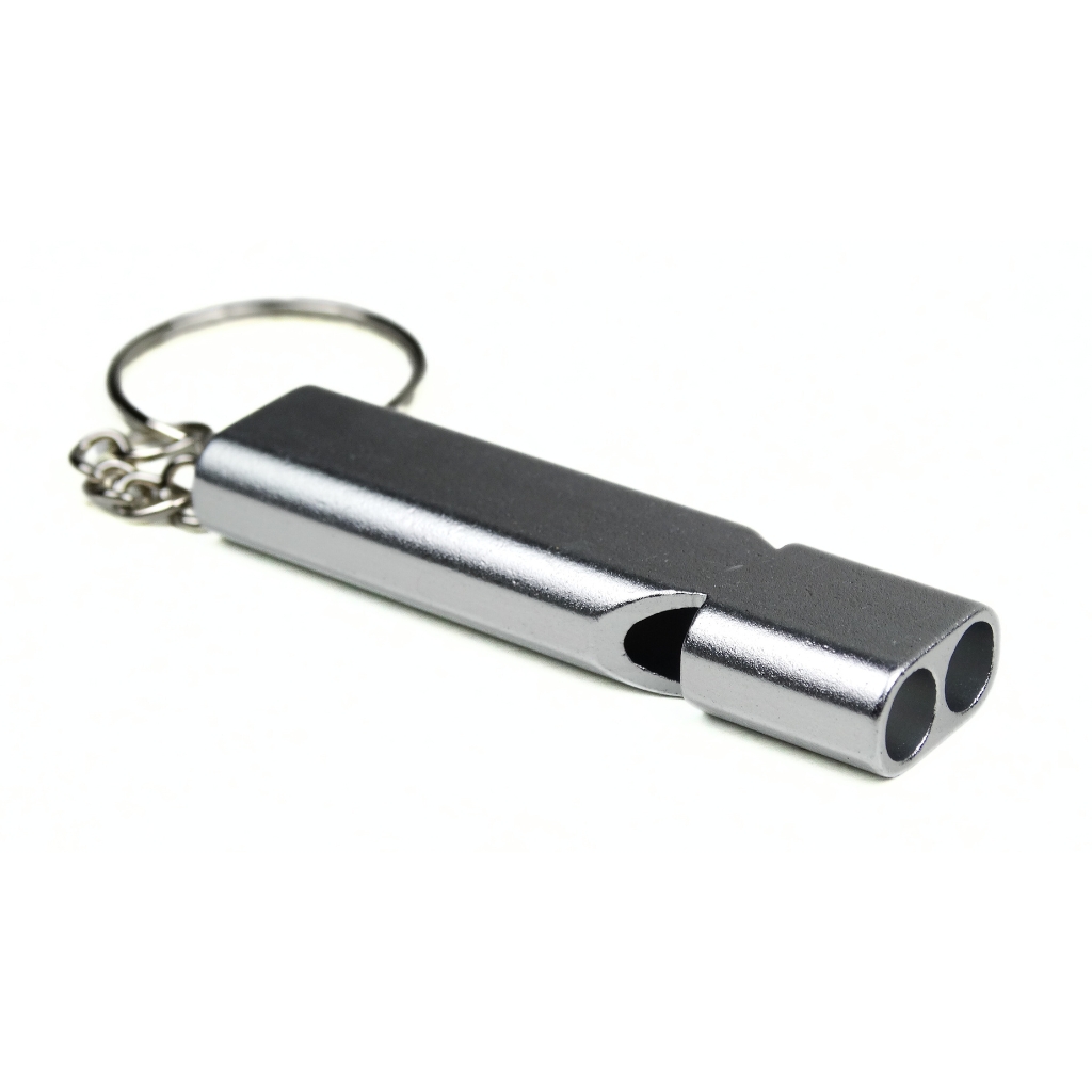Sifflet puisant de défense anti-agression puissant gris