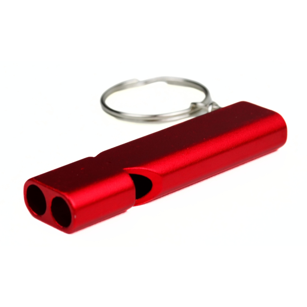 Sifflet porte-clé dauto-défense anti-agression rouge