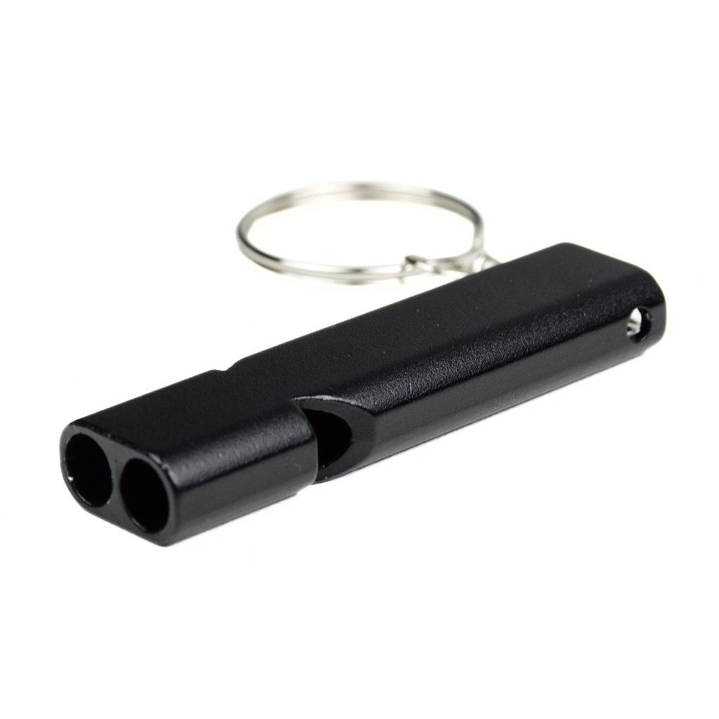 Sifflet de défense anti-agression puissant noir