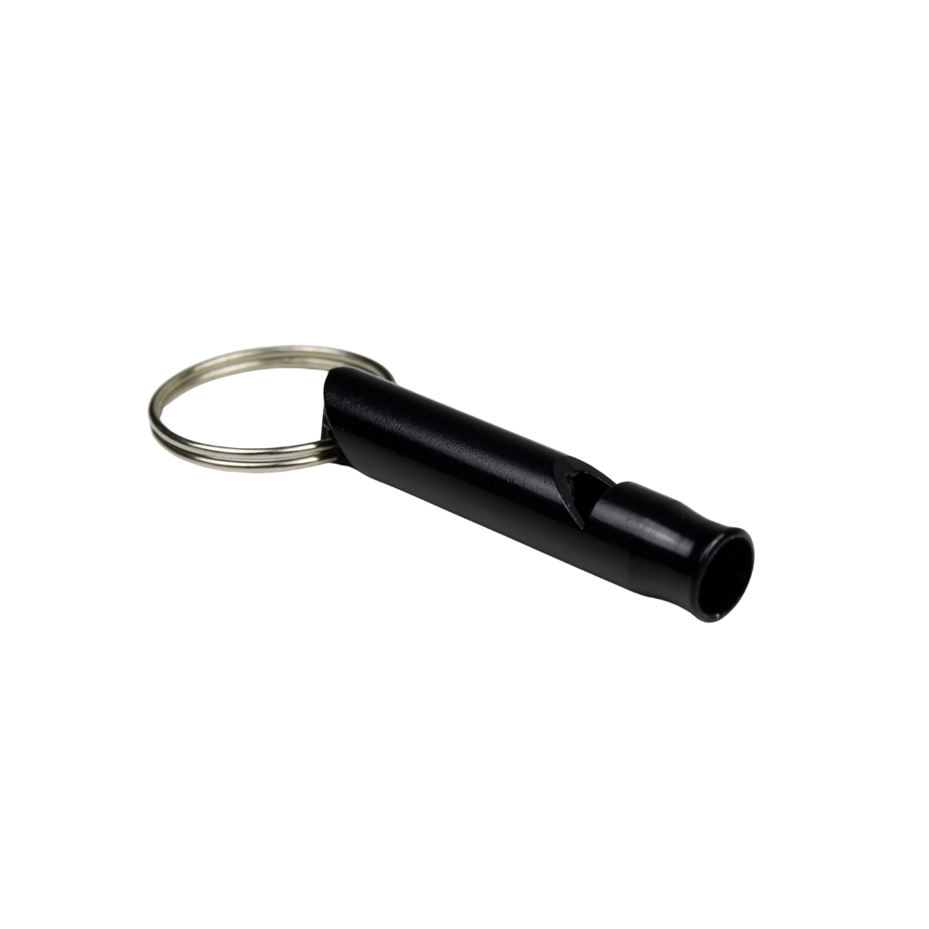 Mini Sifflet antiagression puissant 4.5 cm noir