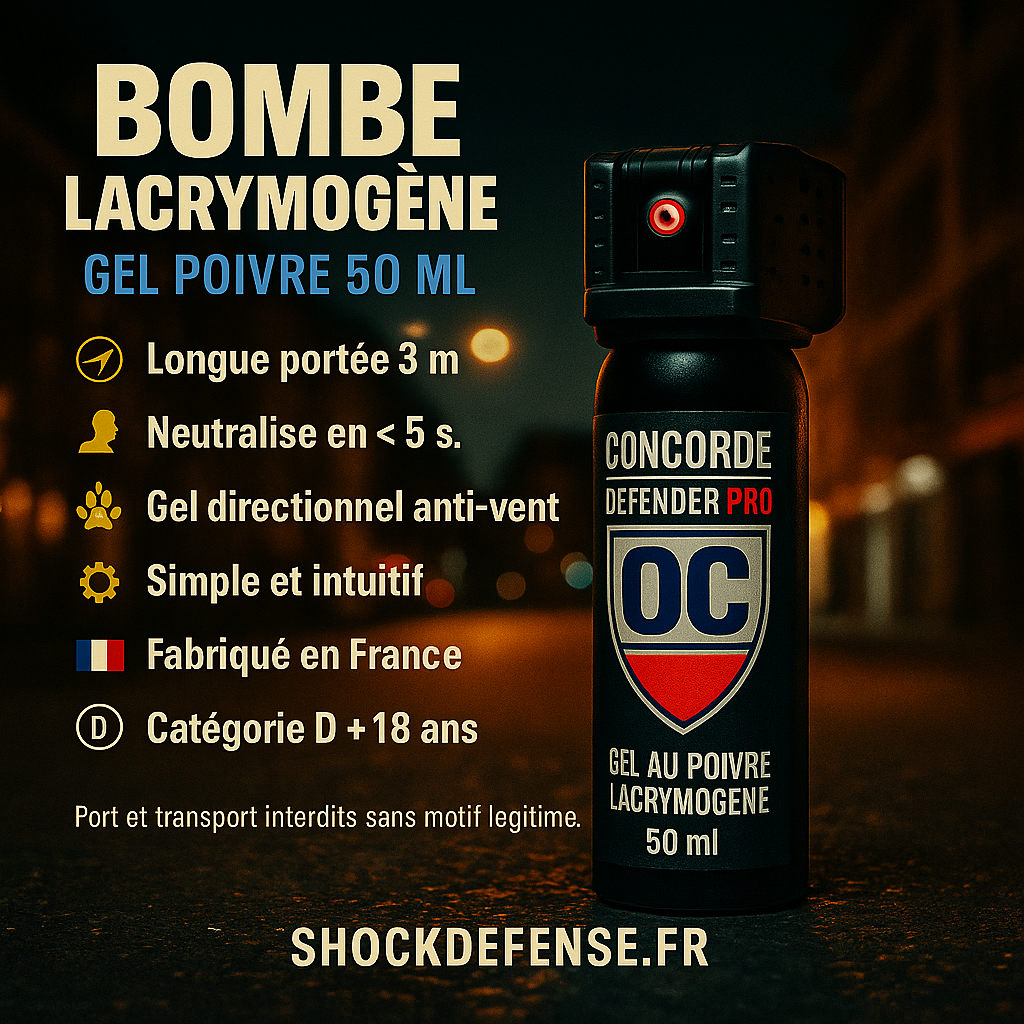 bombe poivre 50ml femme
