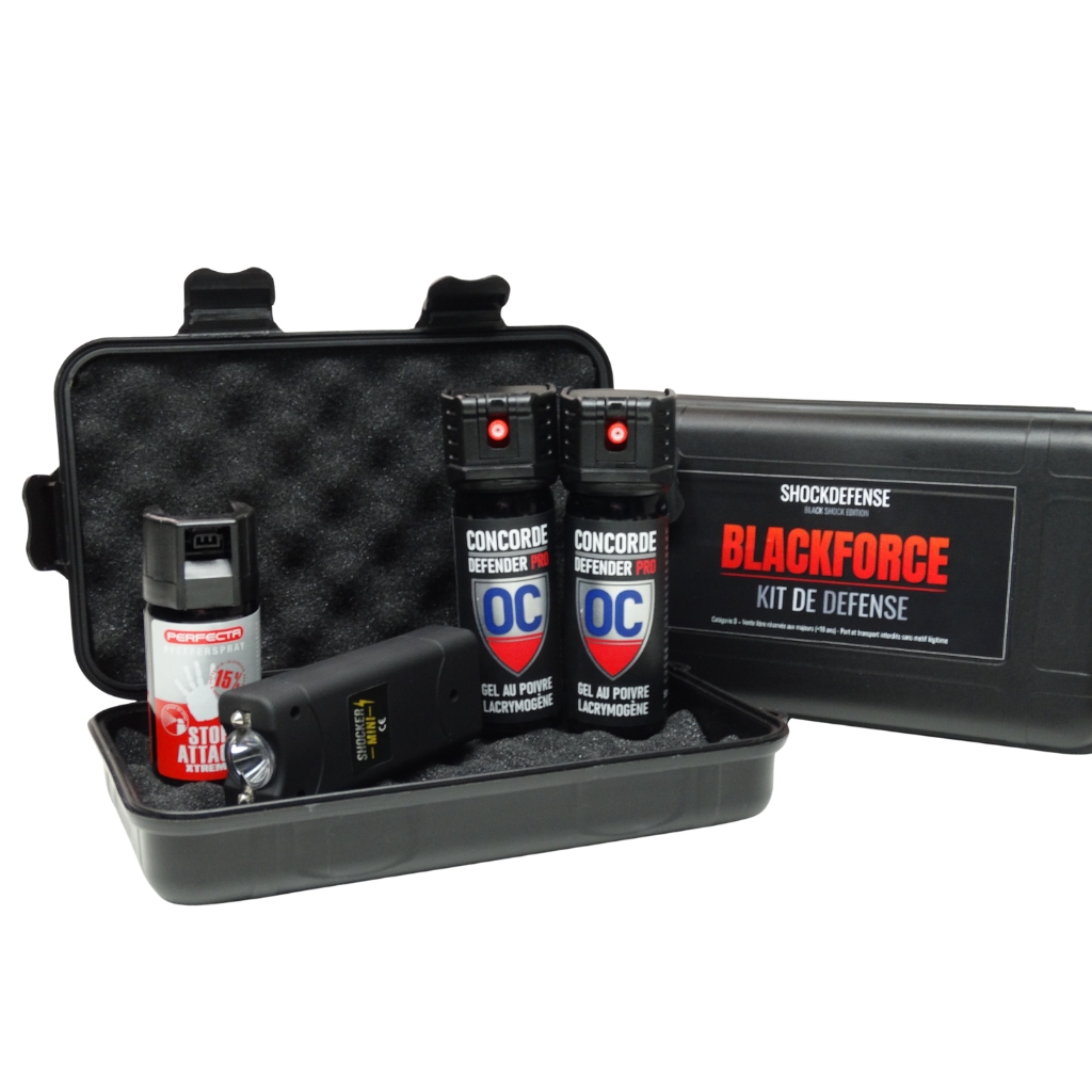 kit de defense blackforce pour femme et domicile LEGAL