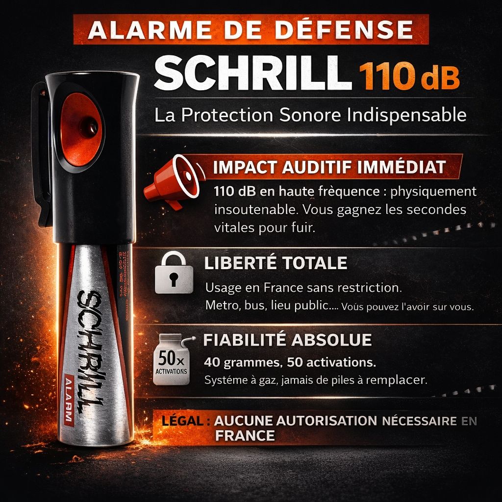 Alarme de défense tw1000 haute fréquence 110 dB Schrill