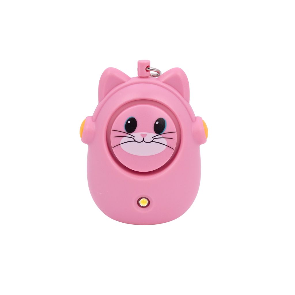 Alarme anti-agression 130db enfant chat rose