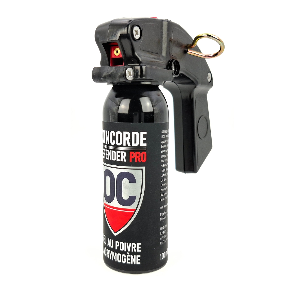 Bombe poivre O.C lacrymogène ultra puissante gel 100 ml Pro