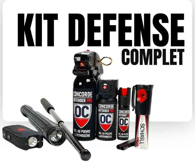 Kit de défense antiagression pack légal catégorie D
