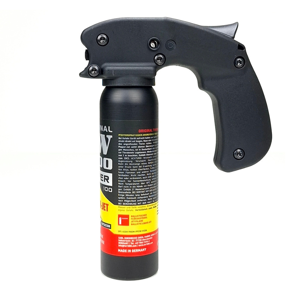 Bombe lacrymogène puissante poivre Jet 100 ml poignée pistolet tw1000 legal