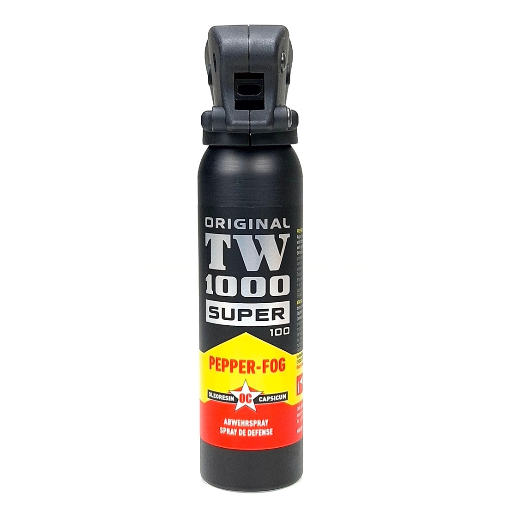 Bombe lacrymogène TW1000 gaz poivre 100 ml à poignée pistolet