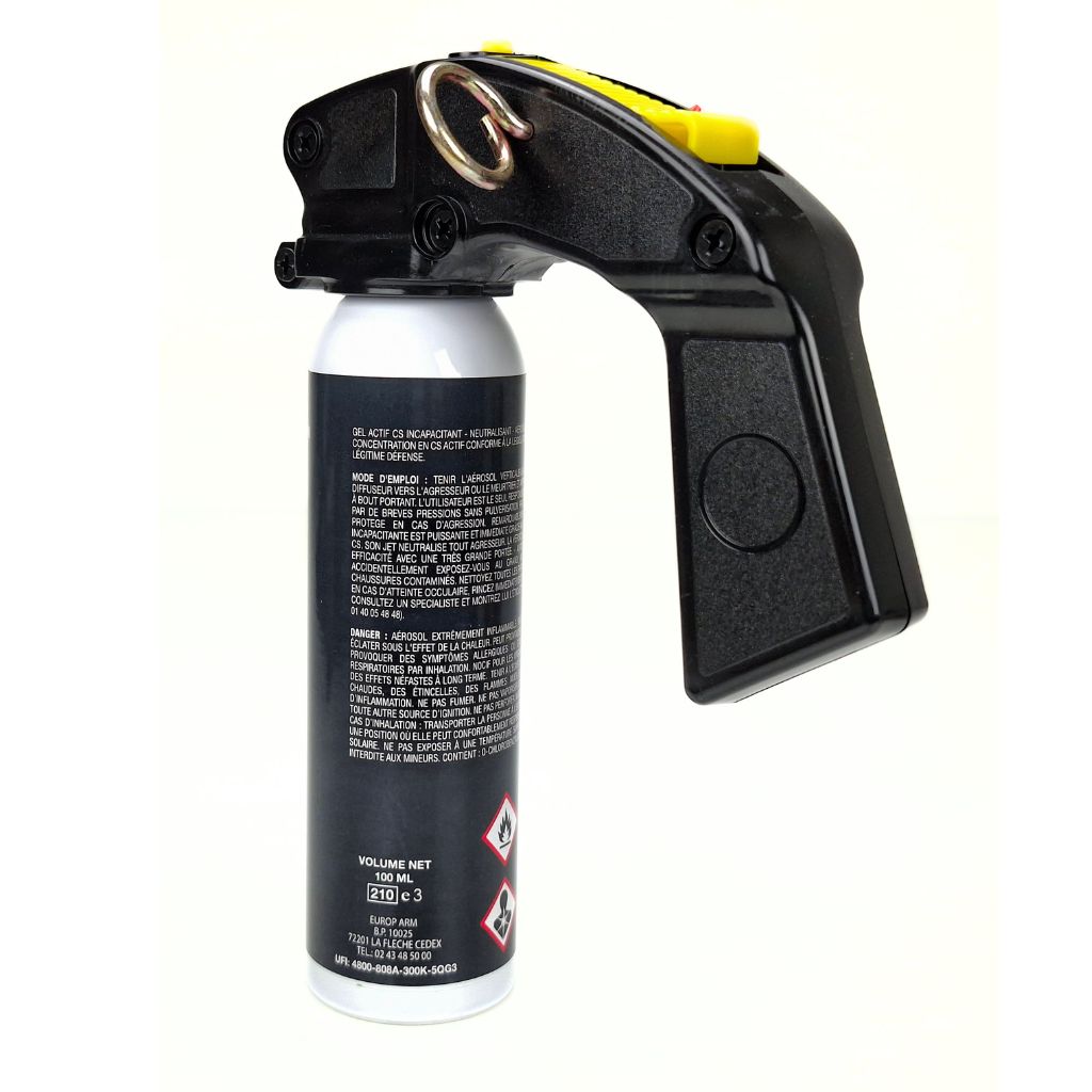 Gazeuse LACRYMO 100 ml lacrymogène au gaz cs