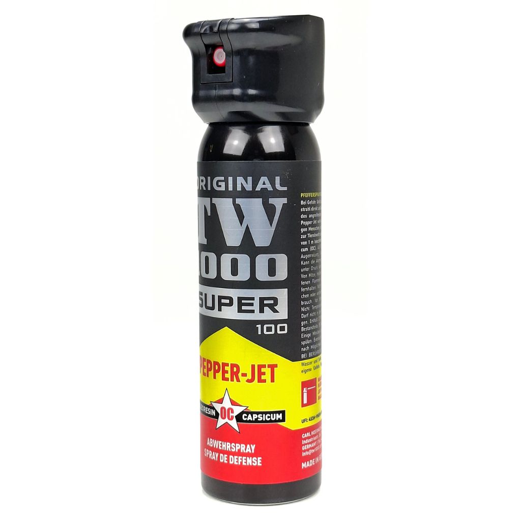 Spray de défense TW1000 100 ml avec jet liquide précis