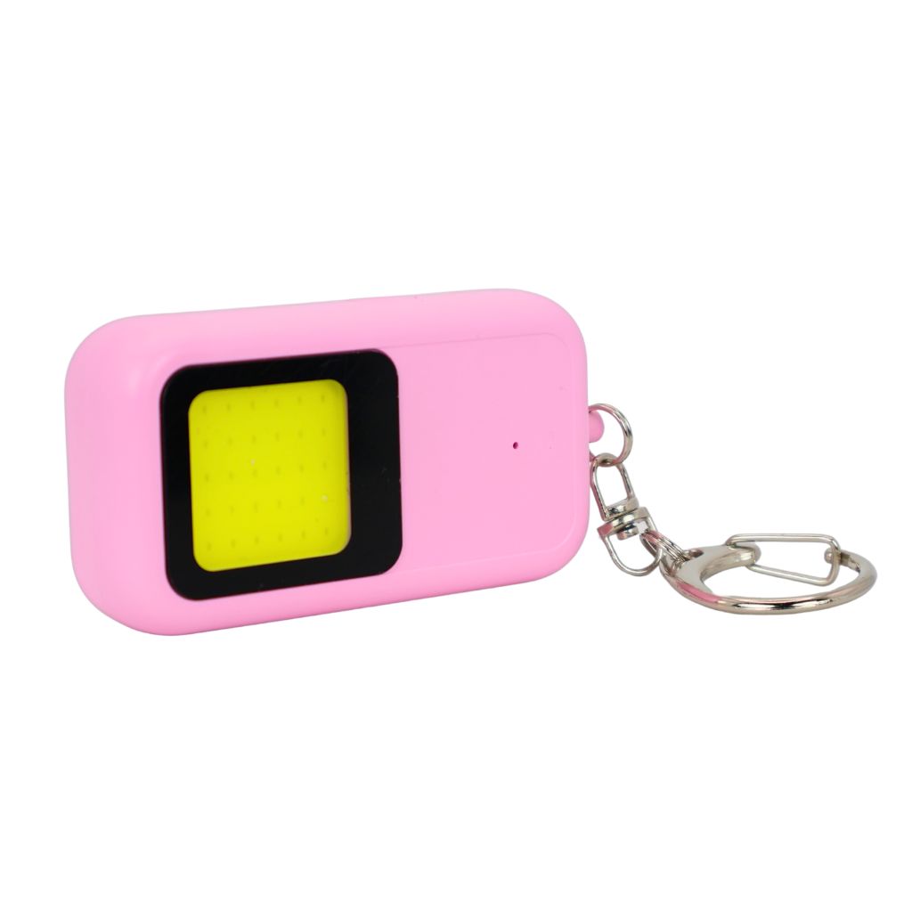 Goupille et bouton SOS de lalarme de poche AlertShock rose