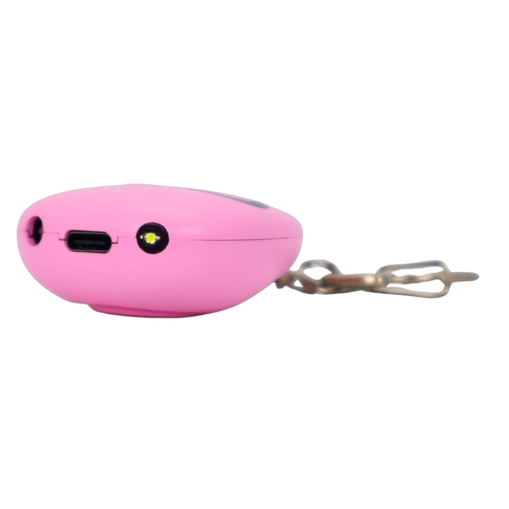 Alarme anti gression enfant rechargeable USB-C avec bouton SOS et LED