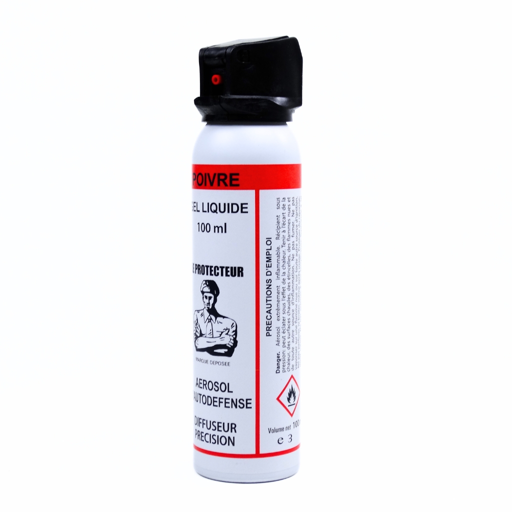 Bombe professionnelle poivre 100 ml puissante