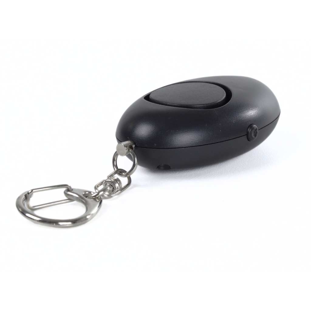 Alarme personnelle noire 120 dB avec lampe pas cher