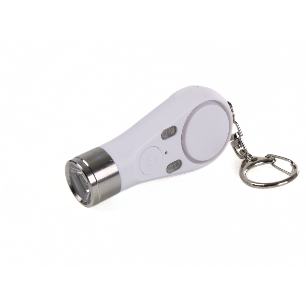 Alarme personnelle compacte anti-agression vol chien sos - sirène 140 dB / lampe de poche - Rose Alarme personnelle compacte anti-agression vol chien sos - sirène 140 dB / lampe de poche - Rose