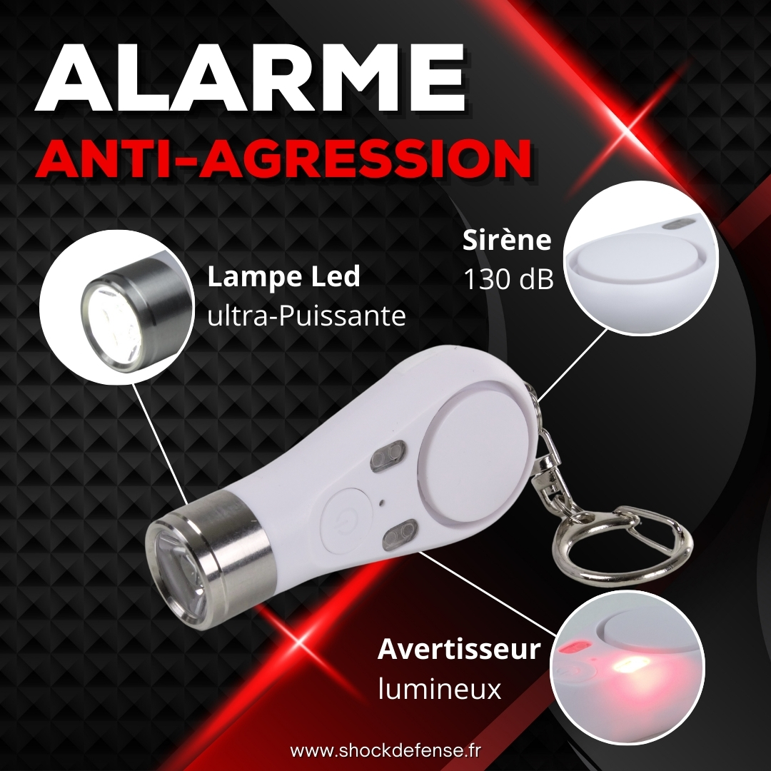 Alarme personnelle rechargeable femme