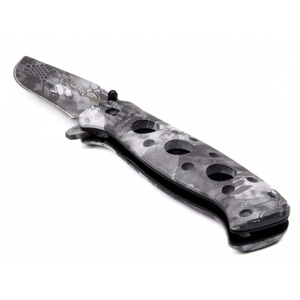 Couteau militaire tactique pliable K25 camouflage python