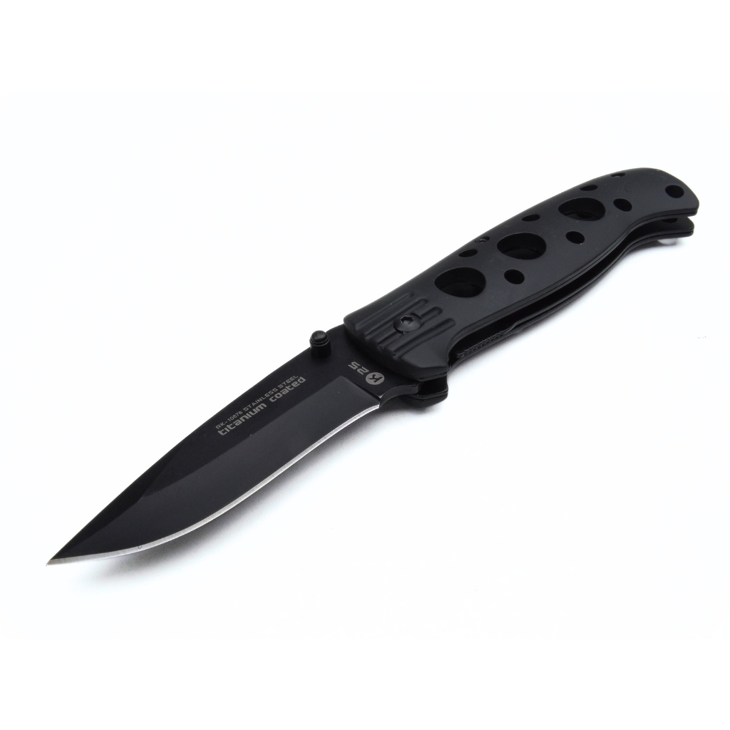 Couteau tactique militaire noir