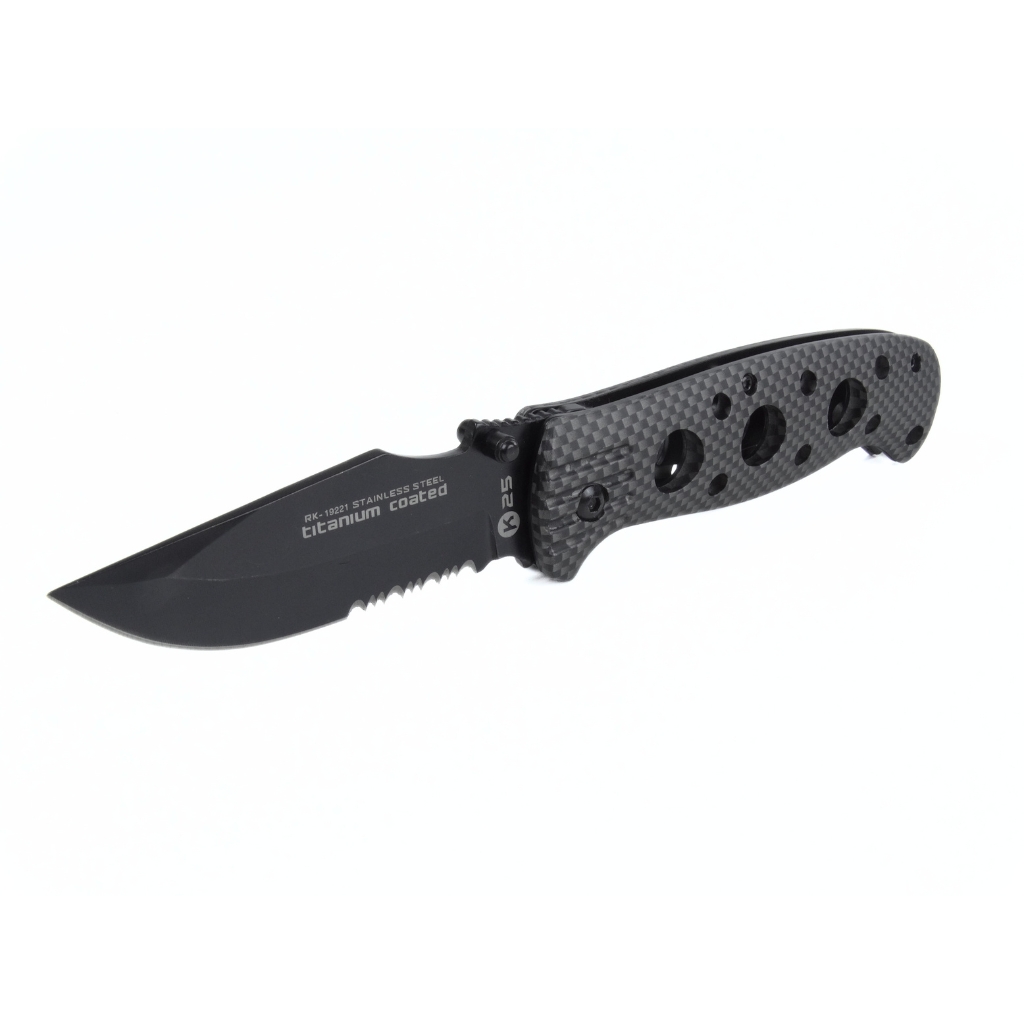 Couteau pliant tactique carbone Lame 8,5 cm