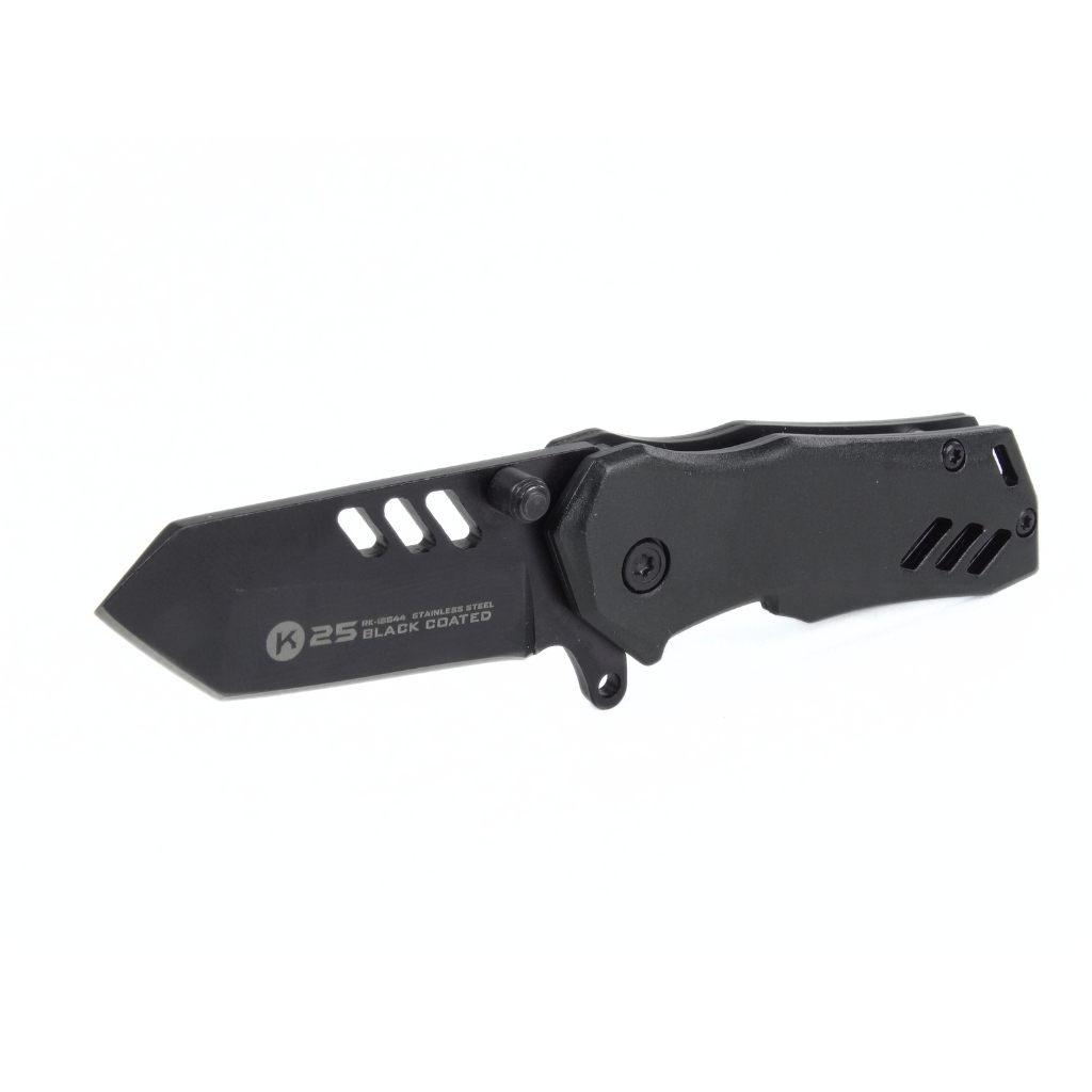 Couteau de poche K25 noir lame 5 cm