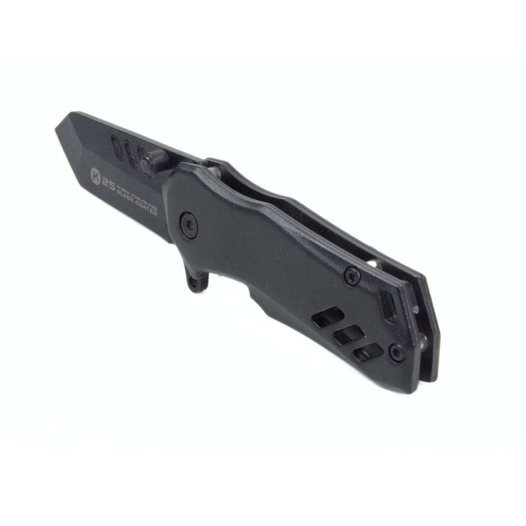 Couteau de poche K25 noir lame 5 cm pas cher