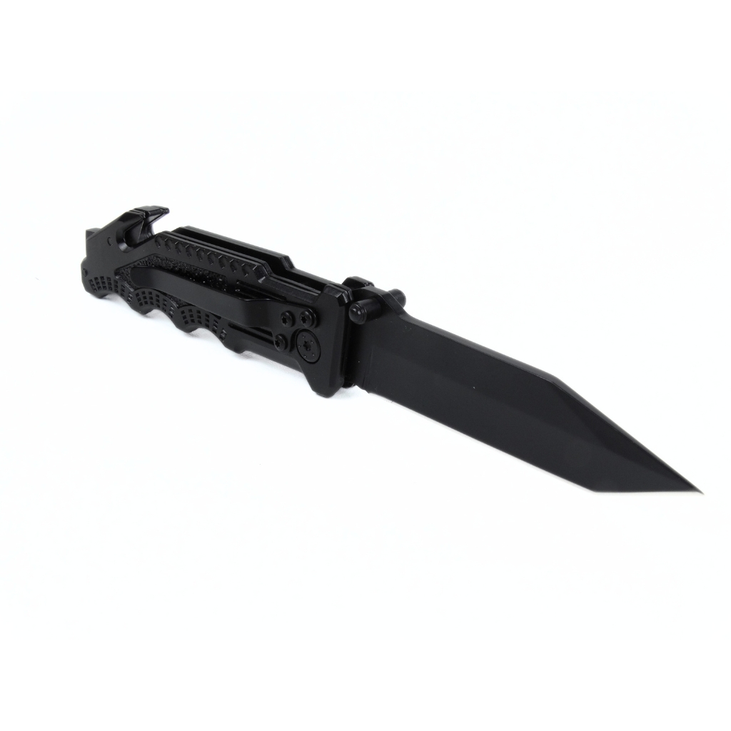 Couteau pliant tactique avec coupe ceinture et brise vitre