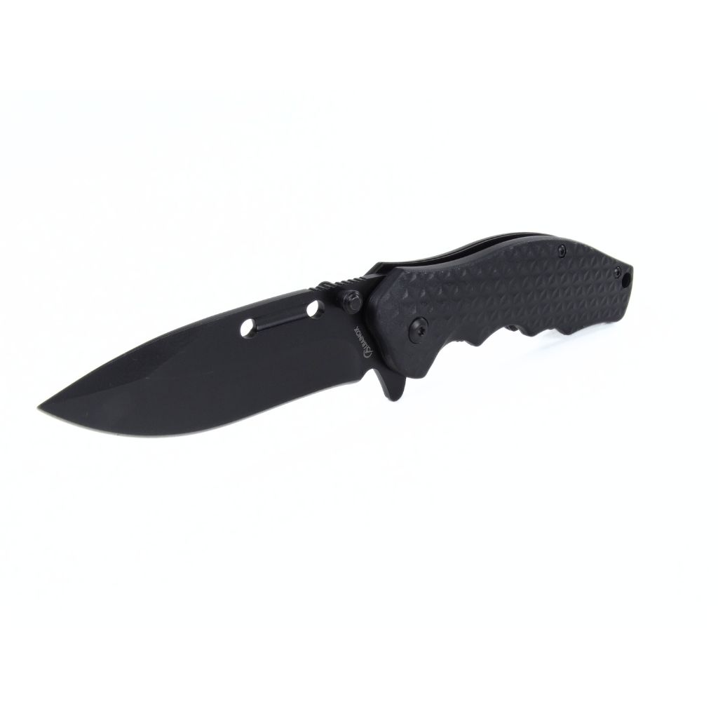 Couteau de poche pliable noir lame 8,5 cm