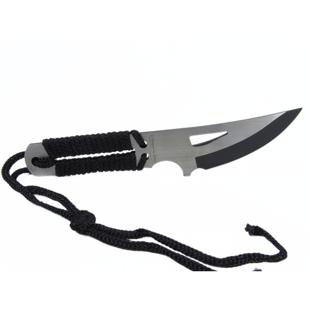 Couteau tactical paracorde lame fixe 9 cm légal