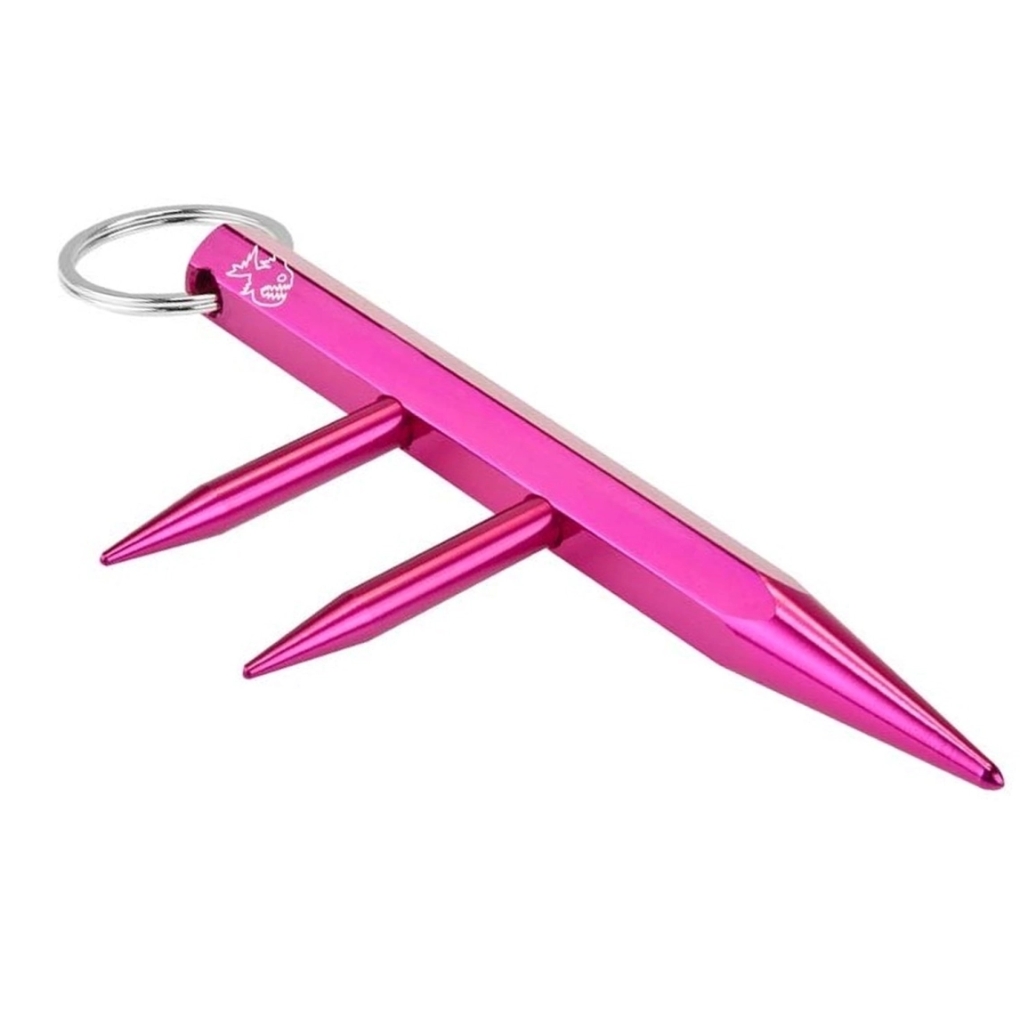 Kubotan 3 pointes Rose 13 cm