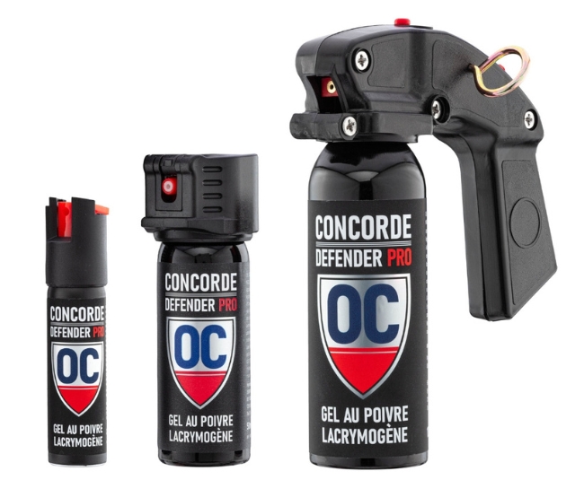 Bombe lacrymogène au poivre OC en gel : précision, résistance au vent et efficacité renforcée
