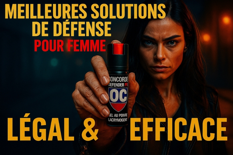 Comparatif bombe lacrymogène femme légale